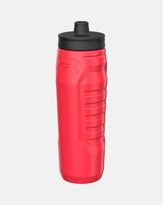 UA Sideline Squeeze 32 oz. Water Bottle, Red, pdpMainDesktop image number 1